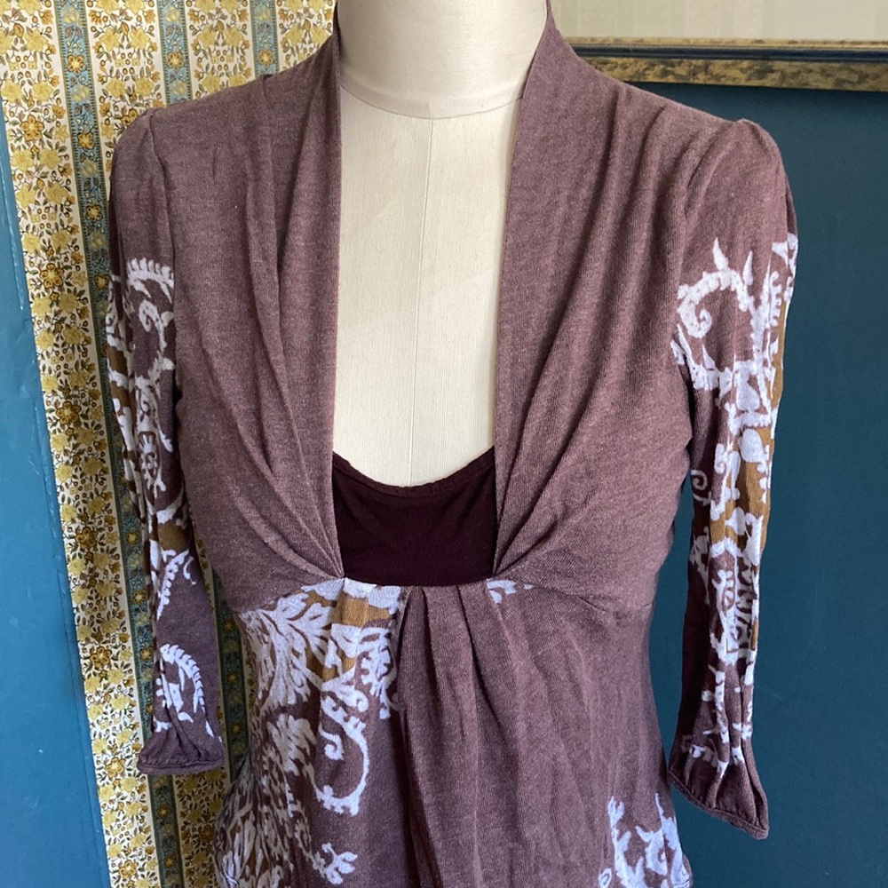Language knit top